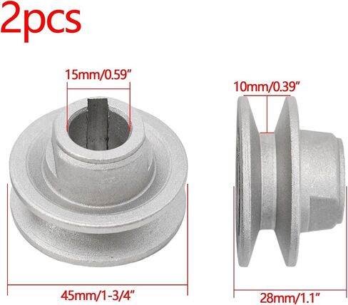 2pcs 45mm Sewing Machine Clutch Motor Pulley, Replacement Machines, 45x28mm Size, Accessories in Saudi Arabia