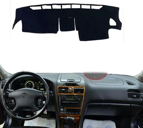 Polyester Flannel Suede Car Dashboard Cover Dash Mat for Nissan Maxima V(A33) 1999 2000 2001 2002 2003 2004 2005 2006 Dashmat Carpet Cape Rug Protector in Kuwait