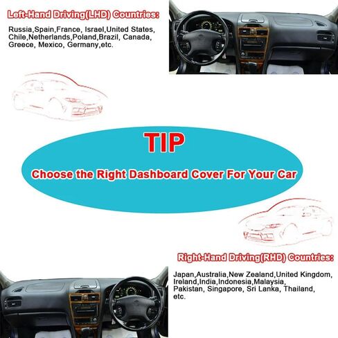 Polyester Flannel Suede Car Dashboard Cover Dash Mat for Nissan Maxima V(A33) 1999 2000 2001 2002 2003 2004 2005 2006 Dashmat Carpet Cape Rug Protector in Kuwait