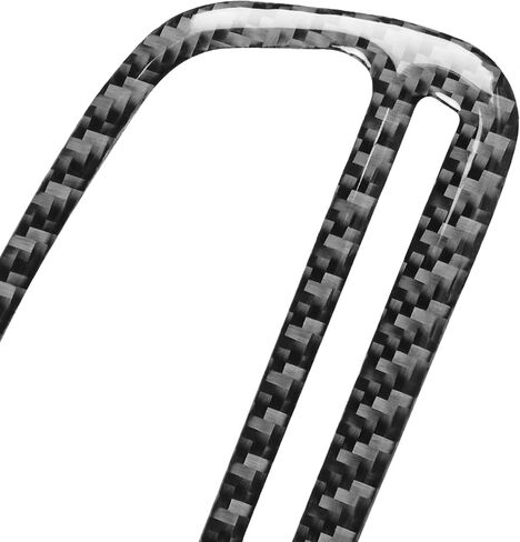 Carbon Fiber Passenger Side Air Vent Trim for Dodge Challenger 2015-2023, Right Dashboard A/C Outlet Frame Cover Interior Accessories, Black, Left Hand Drive in Kuwait