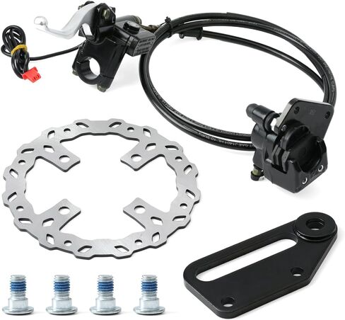 E-Bikes Left Rear Brake Assembly Compatible with Tuttio Soleil01 Series Models, Includes Brake Lever & Cable & Pad Direct Replacement Electric Bike Motorcycle Parts in Kuwait