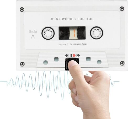 Voice Recordable Greeting Card - 60s Message Recorder Cassettes Talking Card with Adhensive for Grandparents, Mom, Dad - Voice Gift for Birthday, Father's Day, Mother's Day, Christmas in Kuwait