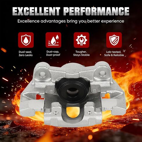 Rear Disc Brake Caliper Assembly fit for 1999-2004 Jeep Grand Cherokee WJ Series Sport Utility, Rear Right and Left Caliper set with 2PC 18-4818 + 18-4819 in Kuwait