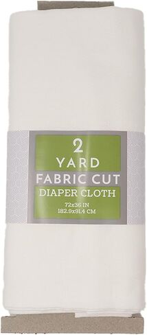 RTC Fabrics 100% Cotton Diaper Cloth Fabric, Soft Touch, Washable, Extra Absorbent, 36 inch Wide, 2 Yard Precut in Saudi Arabia