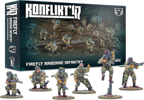 Warlord Games Firefly Airborne Infantry - United States Miniatures for Konflikt 47 Highly Detailed 28mm Scale Miniatures in Kuwait