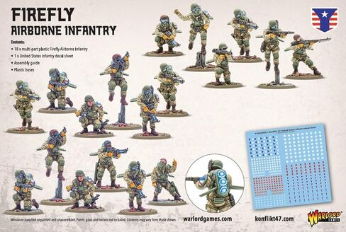 Warlord Games Firefly Airborne Infantry - United States Miniatures for Konflikt 47 Highly Detailed 28mm Scale Miniatures in Kuwait