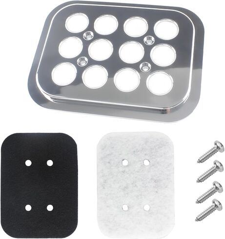 CF19501C Chrome Exterior Cab Air Filter 2 Filter Layer Compatible With 1986-2015-Up Kenworth T450 T600 T600B T800 W800 W900 W900L Fresh Filter Silver Replaces 19501C in Kuwait