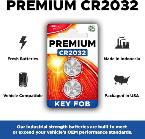 SHI Key Fob Batteries Replacement CR2032 for Toyota (RAV4 Camry Corolla Highlander Prius Sienna Tacoma Tundra 4Runner Avalon CHR Sequioa Supra GR86) Smart Remote Blister Pack in Saudi Arabia