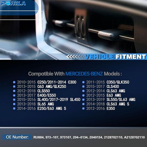 HVAC Heater Blower Motor Resistor Compatible with Mercedes-Benz Vehicles - C250, C300, C350, C63/CLS63/E63 AMG, CLS400, CLS550, CLS63/E63 AMG S, E250, E400, E550, GLK250, GLK350, SL400 in Kuwait