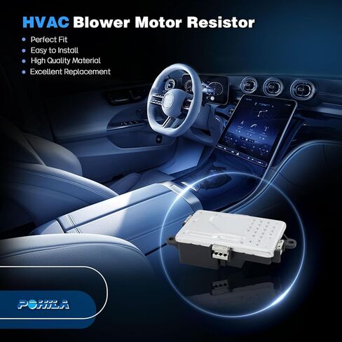 HVAC Heater Blower Motor Resistor Compatible with Mercedes-Benz Vehicles - C250, C300, C350, C63/CLS63/E63 AMG, CLS400, CLS550, CLS63/E63 AMG S, E250, E400, E550, GLK250, GLK350, SL400 in Kuwait