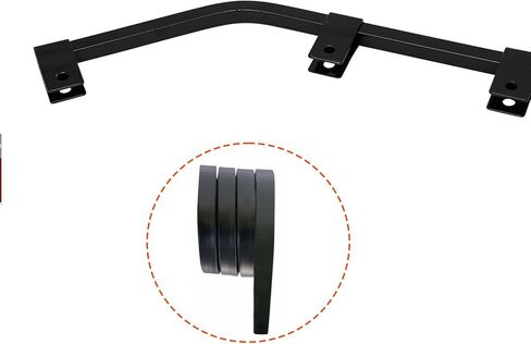 Angle Down Bar Type Truck Mud Flap Hangers Arm Universal Mudflap for Trucks, semi, Trailers, RVs and More, 3 Coiled 0.640"" Square Steel in Saudi Arabia