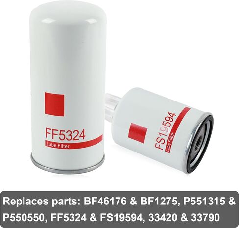 FF5324（FF100-2）Water Separator & FS19594 （WS100）Fuel Filter Compatible with Caterpillar, Freightliner, Peterbilt, Ford C7, C9, 3126 Engines AirDog I, II, II-4G Cummins Fuel Systems in Saudi Arabia