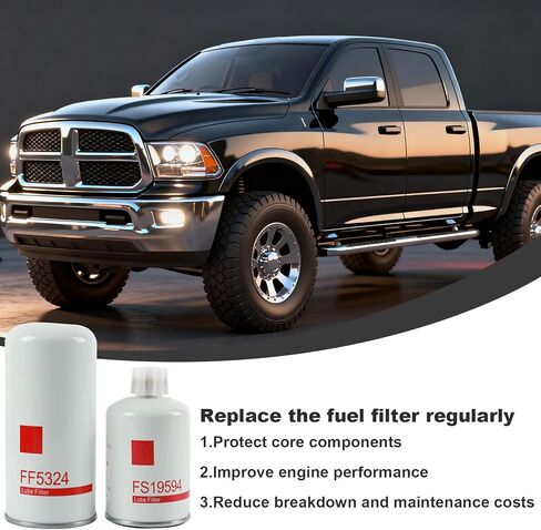 FF5324（FF100-2）Water Separator & FS19594 （WS100）Fuel Filter Compatible with Caterpillar, Freightliner, Peterbilt, Ford C7, C9, 3126 Engines AirDog I, II, II-4G Cummins Fuel Systems in Saudi Arabia