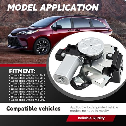 Nakkaa Rear Door Lock Tailgate Latch Motor Assembly Compatible with Sienna 2011-2020 69350-08040 in Kuwait