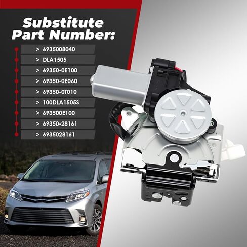 Nakkaa Rear Door Lock Tailgate Latch Motor Assembly Compatible with Sienna 2011-2020 69350-08040 in Kuwait