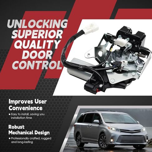 Nakkaa Rear Door Lock Tailgate Latch Motor Assembly Compatible with Sienna 2011-2020 69350-08040 in Kuwait