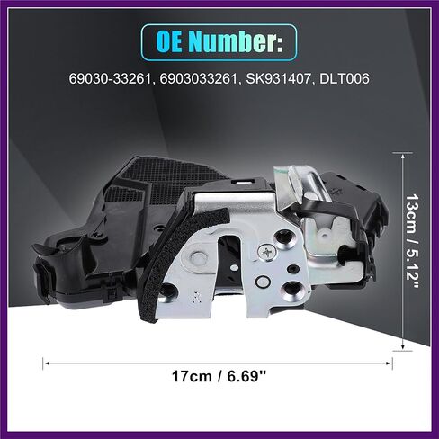 Power Door Lock Actuator Motor Front Right Passenger Side for Toyota 4Runner 2003-2009 69030-33261 Premium Fit Design in Kuwait