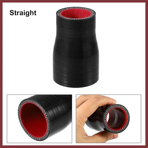 32-42mm 1.3"-1.7" ID Straight Silicone Reducer Hose Silicone Hose Coupler Intercooler Tube Black for Car Intercooler Intake Piping Replace Parts in Kuwait
