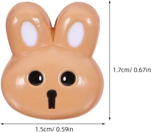 12pcs Bunny Shaped Resin Buttons for Clothes Sewing Crafts Easter DIY in Kuwait