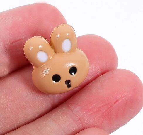 12pcs Bunny Shaped Resin Buttons for Clothes Sewing Crafts Easter DIY in Kuwait