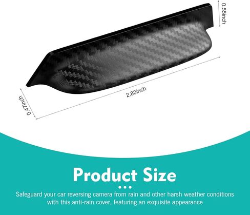 Car Rear View Camera Cover, Anti-rain Backup Camera Cover, 360 Degree Cars Rain Guard Rear View Cameras Sticker Strip, Universal for Car SUV Truck (Carbon Fiber Black) in Saudi Arabia