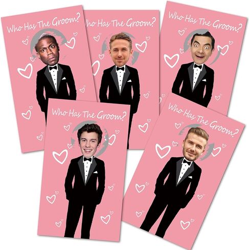 ukebobo Cute Bridal Shower Games - Scratch Off Bridal Shower Game.Funny Bachelorette Party Games - Who Has The Groom - 33 Sheets-（Pink） in Saudi Arabia