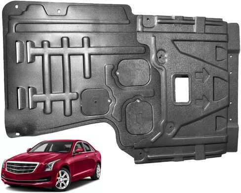 1PCS Front Engine Splash Shield Fit for Cadillac ATS 2013-2018 Engine Splash Guard Suitable for ATS Thickening Front Engine Cover Mud Flaps in Kuwait