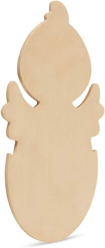 Sturdy Easter Décor, Easy to Paint, Pre-Sanded Easter Chick in Egg Wood Cutout, Fun Wood Craft, 8 Inch, Pack of 6, by Woodpeckers in Kuwait