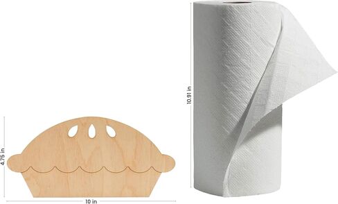 Pumpkin Pie Wooden Cutout 10 inches, Pack of 5 Unfinished Birch Wood Cutout for Thanksgiving Decor and DIY Crafts, by Woodpeckers in Kuwait