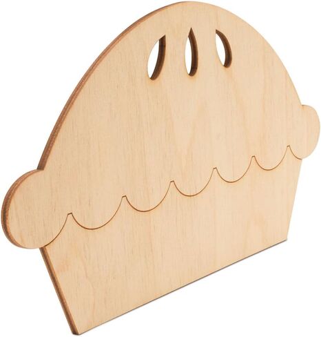 Pumpkin Pie Wooden Cutout 10 inches, Pack of 5 Unfinished Birch Wood Cutout for Thanksgiving Decor and DIY Crafts, by Woodpeckers in Kuwait