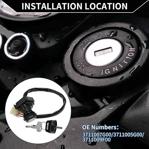 Ignition Key Switch Ignition Switch Lock Set No.3711007G00/3711005G00/3711009F00 for ARCTIC CAT 250 2X4 2000-2005 ATV 1 Set in Kuwait