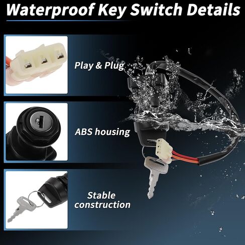 Ignition Key Switch Ignition Switch Lock Set No.3711007G00/3711005G00/3711009F00 for ARCTIC CAT 250 2X4 2000-2005 ATV 1 Set in Kuwait