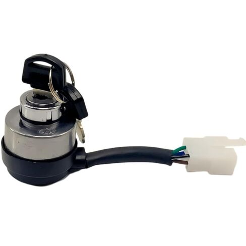 4-Pin Ignition Switch with 2 Keys for AGT-H15R DHKG-H15 Mini Excavator, Replacement Key Start Ignition Switch Kit for Small Excavator in Saudi Arabia