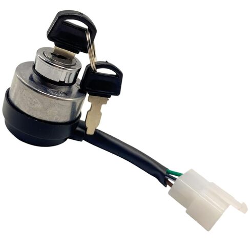 4-Pin Ignition Switch with 2 Keys for AGT-H15R DHKG-H15 Mini Excavator, Replacement Key Start Ignition Switch Kit for Small Excavator in Saudi Arabia