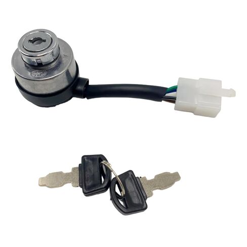 4-Pin Ignition Switch with 2 Keys for AGT-H15R DHKG-H15 Mini Excavator, Replacement Key Start Ignition Switch Kit for Small Excavator in Saudi Arabia