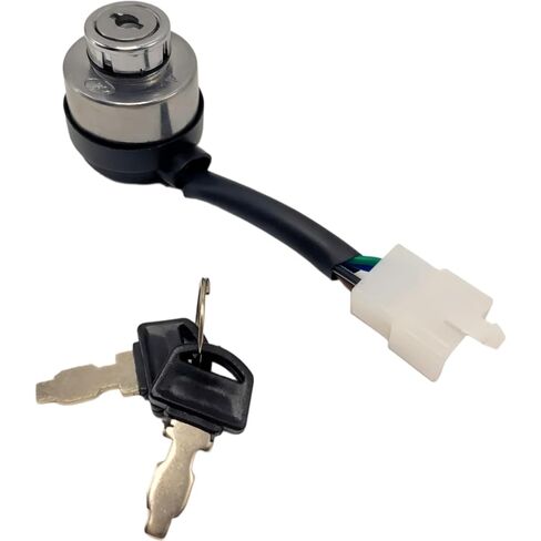 4-Pin Ignition Switch with 2 Keys for AGT-H15R DHKG-H15 Mini Excavator, Replacement Key Start Ignition Switch Kit for Small Excavator in Saudi Arabia