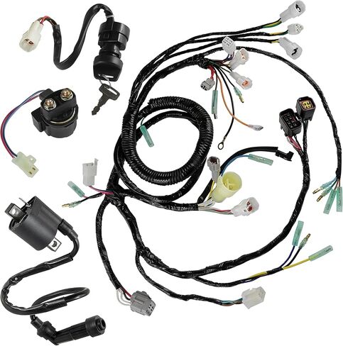 حزام أسلاك كالتريك/مفتاح تشغيل/مفتاح إشعال، ملف متوافق مع Yamaha Warrior YFM350 2002 2003 2004 in Kuwait