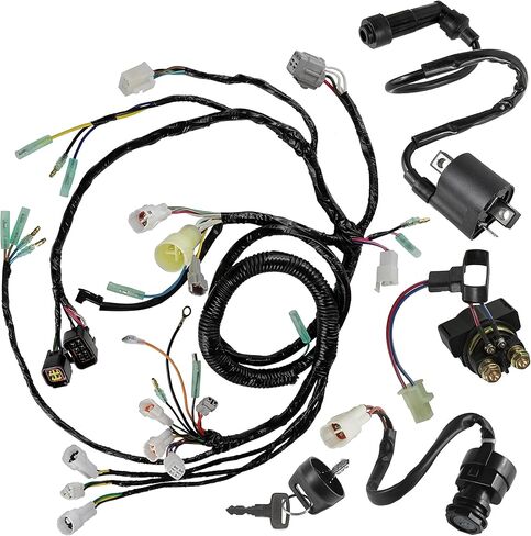 حزام أسلاك كالتريك/مفتاح تشغيل/مفتاح إشعال، ملف متوافق مع Yamaha Warrior YFM350 2002 2003 2004 in Kuwait