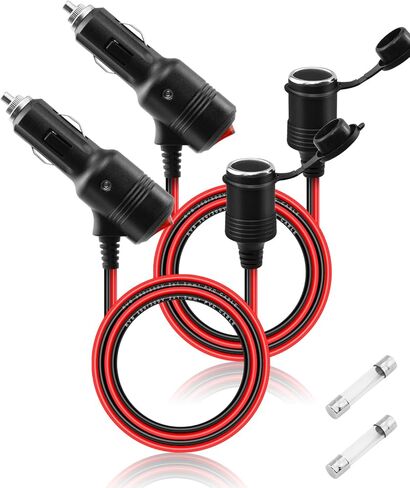 12V Cigarette Lighter Extension with Switch,16AWG 15A Car Cigarette Lighter Power Cable with ON Off Switch,for Car Refrigerator,Vacuum Vleaner,Etc. Avoid Repeated Plugging and Unplugging in Kuwait