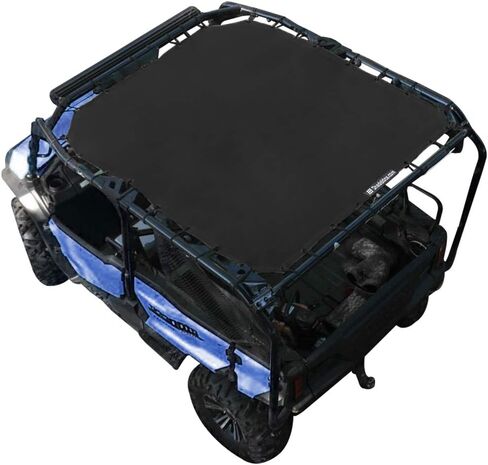 Shadeidea Sunshade for Honda Pioneer 700-4, Mesh Screen UTV Sun Shade Soft Top Roof Cover UV Blocker - 10 Year Warranty (Black) in Saudi Arabia