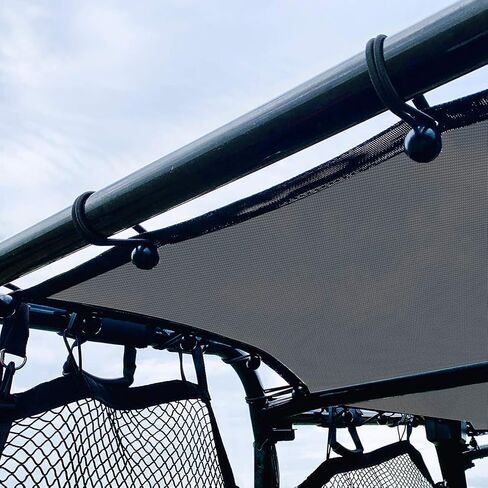 Shadeidea Sunshade for Honda Pioneer 700-4, Mesh Screen UTV Sun Shade Soft Top Roof Cover UV Blocker - 10 Year Warranty (Black) in Kuwait