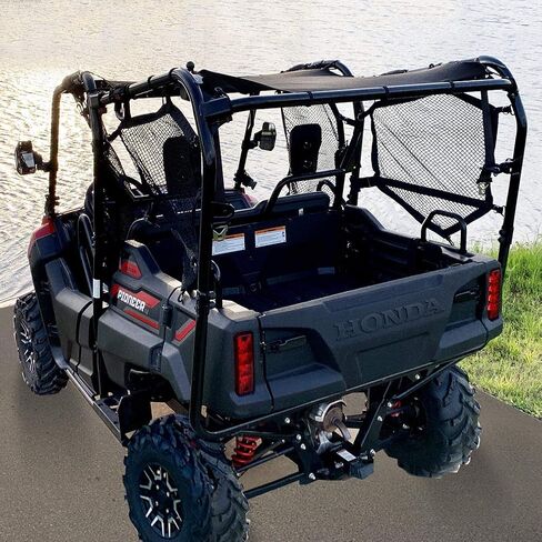 Shadeidea Sunshade for Honda Pioneer 700-4, Mesh Screen UTV Sun Shade Soft Top Roof Cover UV Blocker - 10 Year Warranty (Black) in Kuwait