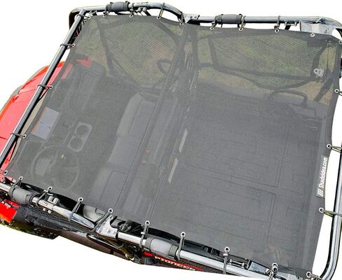Shadeidea Sunshade for Honda Pioneer 700-4, Mesh Screen UTV Sun Shade Soft Top Roof Cover UV Blocker - 10 Year Warranty (Black) in Kuwait