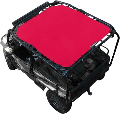 Shadeidea Sunshade for Honda Pioneer 700-4, Mesh Screen UTV Sun Shade Soft Top Roof Cover UV Blocker - 10 Year Warranty (Black) in Kuwait