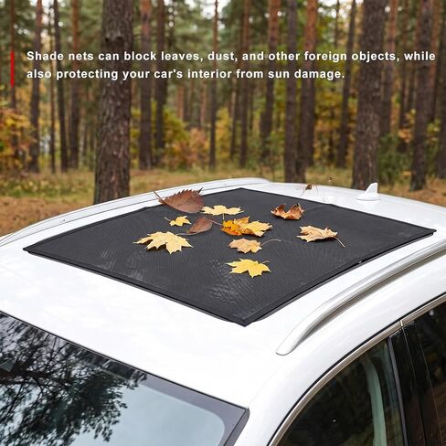Magnetic Car Sunroof Sun Shade, Breathable Mesh Auto Moonroof Sunshade Cover with Storage Bag, Quick Install Car Roof Screen Shade UV Protection Cover for Overnight Camping in Saudi Arabia