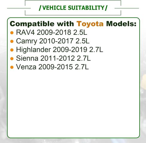 Engine Valve Cover & Gasket Compatible with Toyota RAV4 2011-2018 Camry 2010-2017 Highlander 2009-2019 Sienna 2011-2012 Venza 2009-2015 2.5L 2.7L Replace 11201-36010 in Kuwait