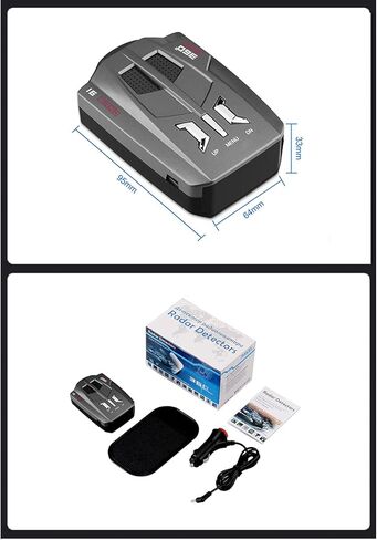 Car Detector,360 Degree Speed Detection Electronic Dog with Voice Alert LED Display Long Range 800M for Highway City Driving in Kuwait