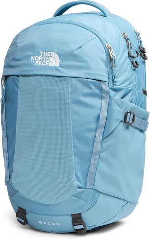 حقيبة ظهر للكمبيوتر المحمول Recon للاستخدام اليومي للسيدات من The North Face - حقيبة سفر للركاب، حقيبة كمبيوتر محمول مقاس 18 بوصة، طاردة للماء، لون أزرق مخضر فاتح، مقاس واحد in Kuwait