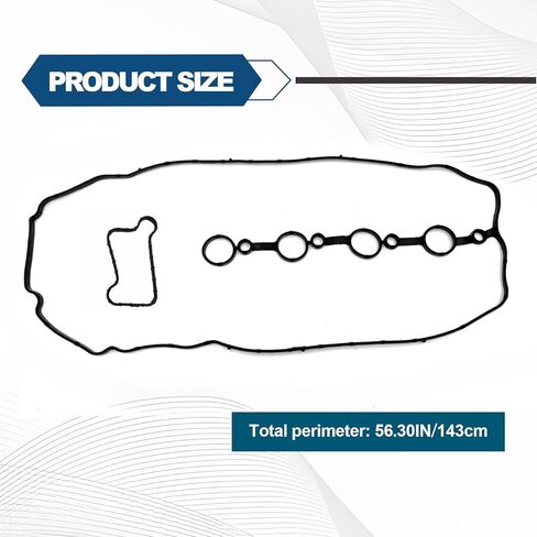 22441-2B610 Valve Cover Gasket Kit for Hyundai/Kia 1.6L (2011-2019) - Compatible with Accent, Sonata, Elantra, Veloster, Tucson, Forte, Optima, Soul + Includes Rock Cover Gasket OEM# VS50818R in Kuwait