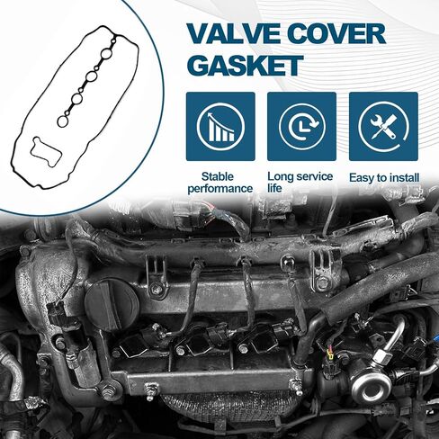 22441-2B610 Valve Cover Gasket Kit for Hyundai/Kia 1.6L (2011-2019) - Compatible with Accent, Sonata, Elantra, Veloster, Tucson, Forte, Optima, Soul + Includes Rock Cover Gasket OEM# VS50818R in Kuwait